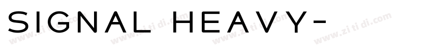 Signal Heavy字体转换